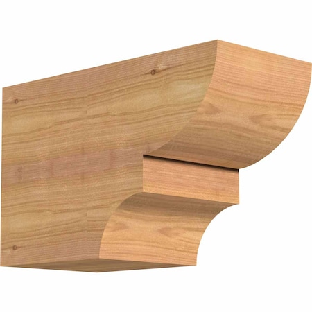 Ekena Millwork Ridgewood Smooth Rafter Tail, Western Red Cedar, 5 1/2"W x 8"H x 12"L RFT06X08X12RID00SWR